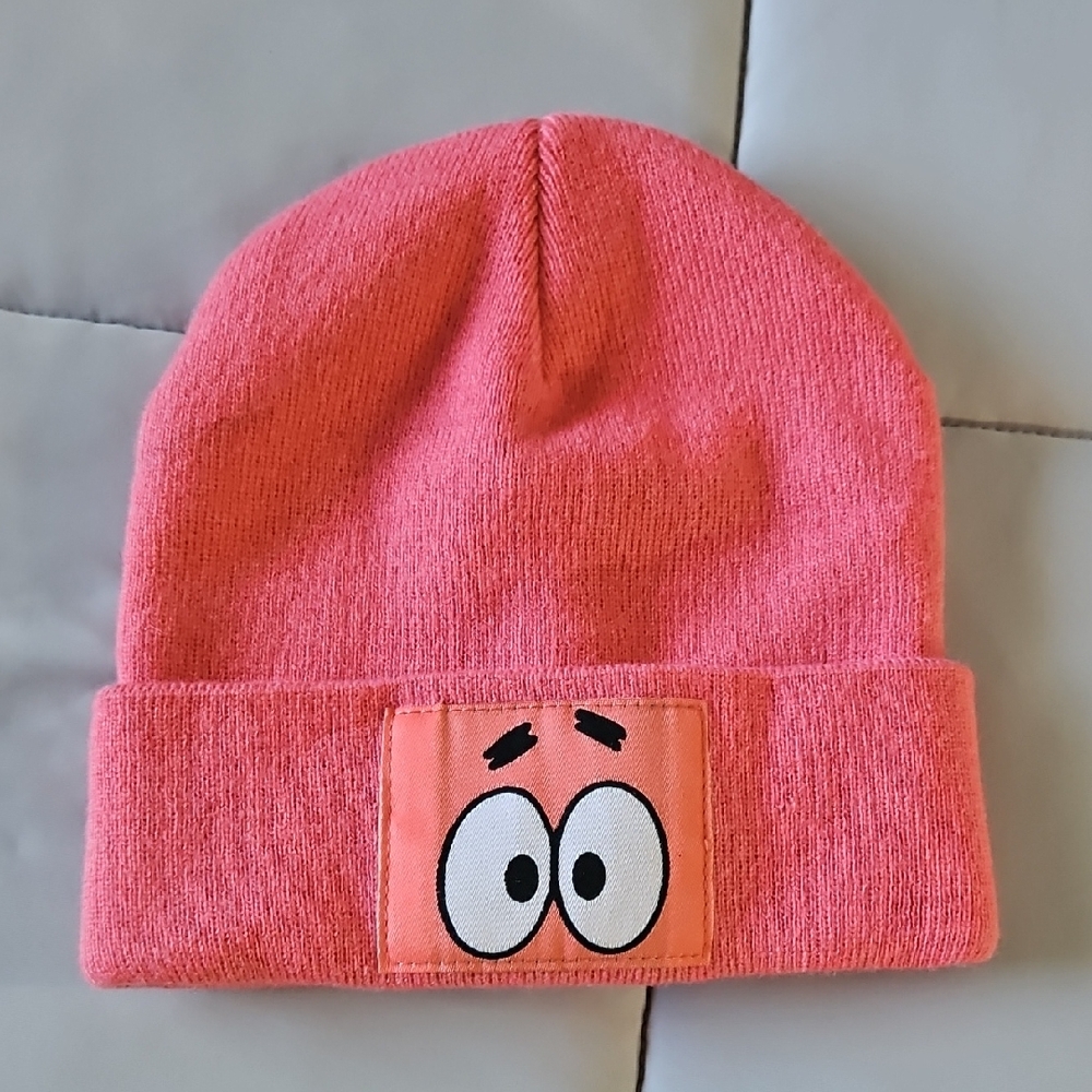 Kids Pink Cartoon Beanie